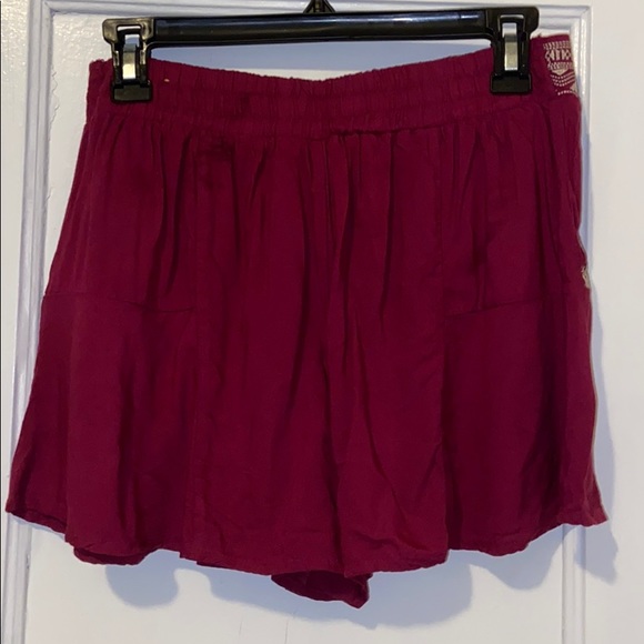Embroider Pattern Berry Pink Purple Skirt - Picture 2 of 3